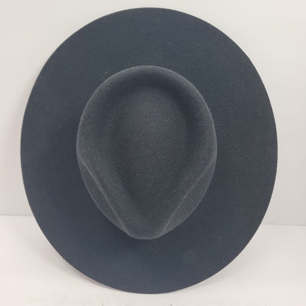 Patina Women's Black Wool Felt Handcrafted Hat Size Small - Picture 3 of 10